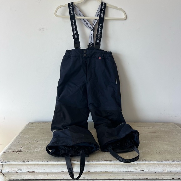 Polarn O. Pyret Other - Polarn O. Pyret Kids Navy Snow Pants Suspenders Reflective Ski Pants Size 6–7